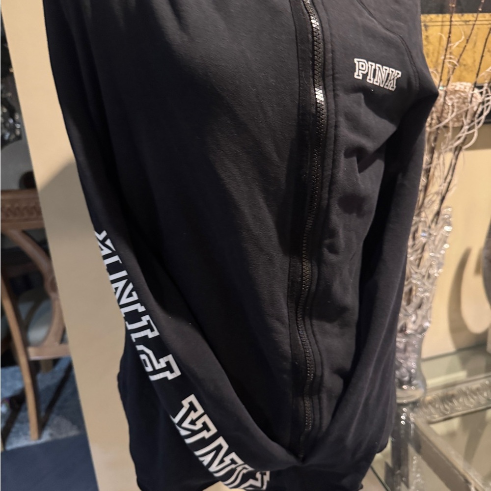 Victorias, secret, pink, Black Hoodie Cotton Blend Apparel XS - Picture 1 of 5